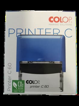Duża Pieczątka Colop Printer C60 o rozmiarze 76x37 mm, mieszcząca 10 linii tekstu dostępna na serwiswrybnej.pl