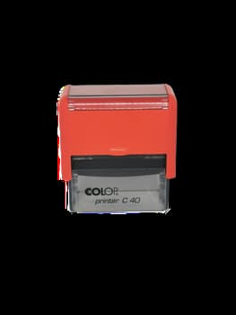 Pieczątka Colop Printer Compact C40 Pro o rozmiarze 59x23 mm, 7 linii tekstu i logo dostępna na serwiswrybnej.pl