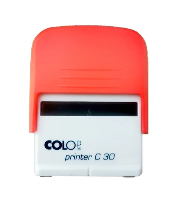 Zdjęcie produktu Pieczątka firmowa Printer Compact C30 Czerwony z kategorii Pieczątki firmowe typ Do 5 linii - 47x18mm