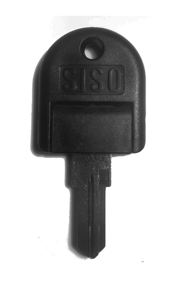 Zdjęcie produktu Klucz do skrzynki Siso Czarny z kategorii Klucze mieszkaniowe typ Skrzynka/Szafka