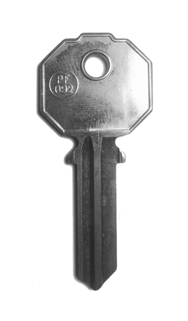Zdjęcie produktu Klucz mieszkaniowy PF 092 z kategorii Klucze mieszkaniowe typ Nacinance wielorowkowe