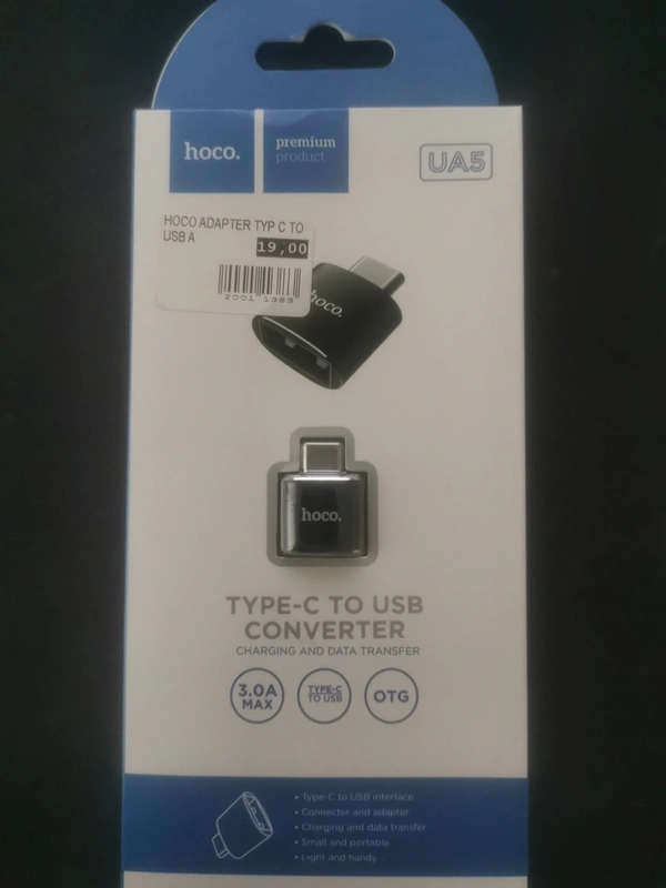 Produkt o nazwie HOCO ADAPTER TYP C TO USB A z kategorii Akcesoria GSM
