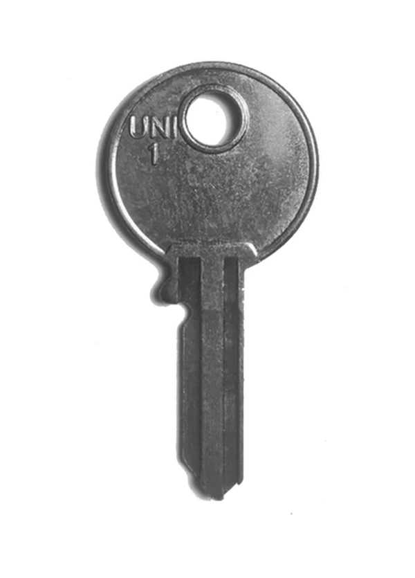 Zdjęcie produktu Klucz mieszkaniowy UNI z kategorii Klucze mieszkaniowe typ Nacinane małe