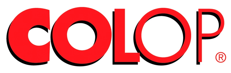Logo firmy Colop. Producenta pieczątek.